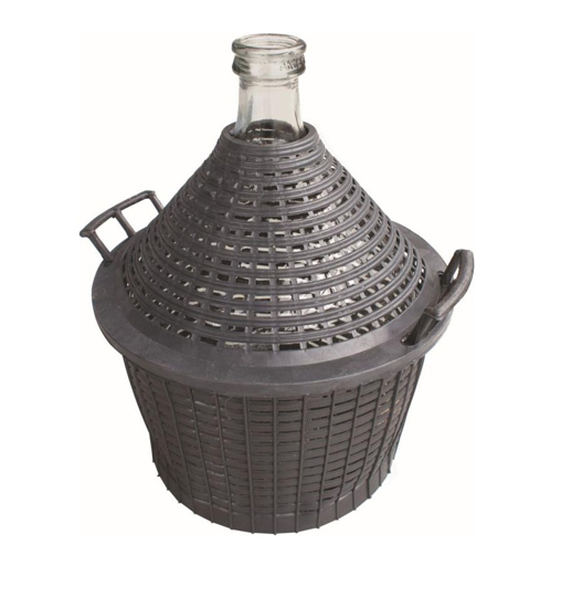 Picture of Aldotrade Demižon 15l glass in plastic basket