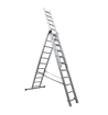 Picture of Aldotrade aluminum ladder 3x11 partition Profi three -piece