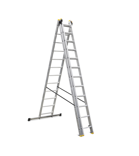 Picture of ALDOTRADE aluminum ladder 3x12 partition profi three -piece