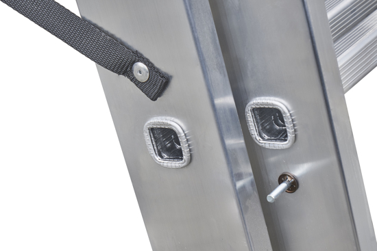 Picture of Aldotrade aluminum ladder 3x13 partition Profi three -part