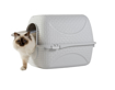 Picture of Aldotrade covered toilet for cats Rattan 42x50,5x40cm