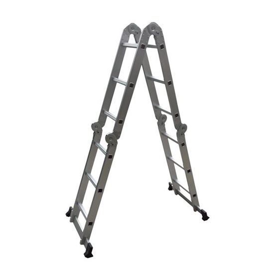 Picture of Aldotrade multifunctional ladder aluminum professional three -part 4x3
