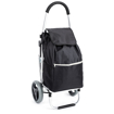 Picture of Aldotrade shopping bag on wheels with seat Comfort - black