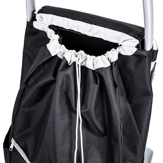 Picture of Aldotrade shopping bag on wheels with seat Comfort - black