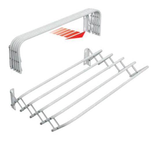 Picture of ALDOTRADE Wall clothes dryer pull -out Towelflex 4, 80cm