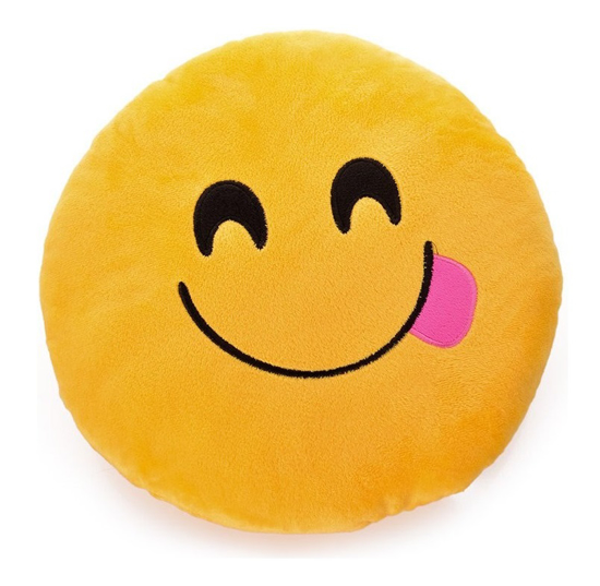 Picture of Aldotrade pillow smiley emoji tongue