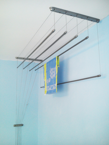 Picture of Aldotrade ceiling clothes dryer Ideal 6 bars 160 cm