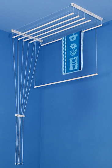 Picture of Aldotrade ceiling clothes dryer Ideal 6 bars 200 cm
