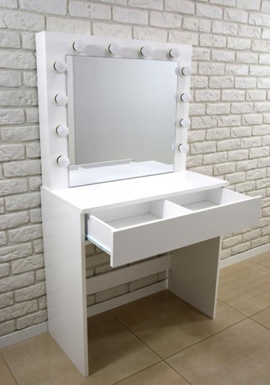 Picture of Aldotrade toilet cosmetic table Linda 80x40x140cm with mirror