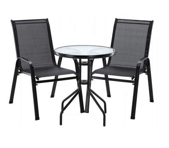 Picture of Aldotrade garden balcony set Stela black