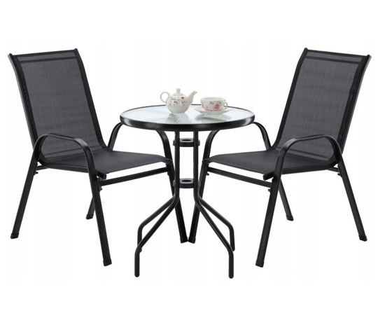 Picture of Aldotrade garden balcony set Stela black