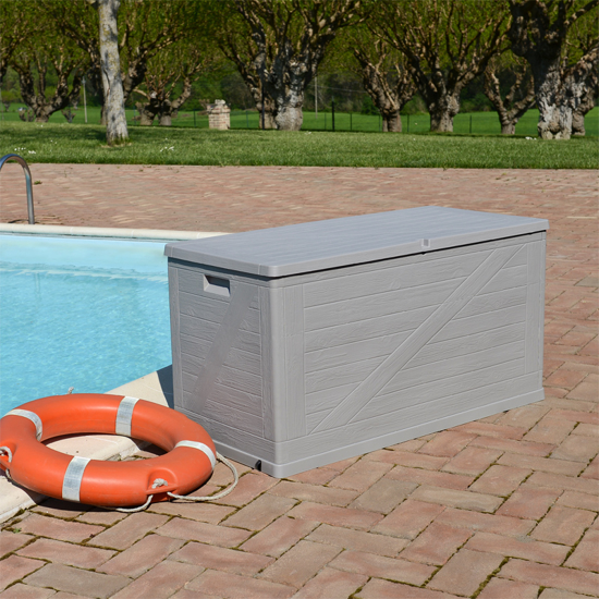 Picture of ALDOTRADE GARDEN BOX FOR PASTRY WOOD 420L Gray