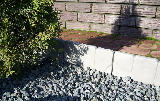 Picture of ALDOTRADE Garden curb rim the lawn plastic stone 2.5m