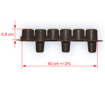 Picture of Aldotrade Garden Palisade curb 2.4m