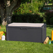 Picture of Aldotrade Garden Storage Box for Tools and Pillings Santorini Plus