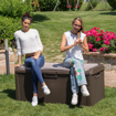 Picture of Aldotrade Garden Storage Box for Tools and Pillings Santorini Plus