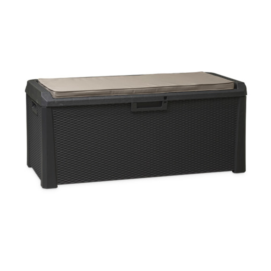 Picture of Aldotrade Garden Storage Box for Tools and Pillings Santorini Plus