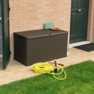 Picture of Aldotrade Garden Box Rattan 420L brown