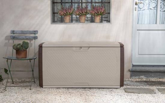 Picture of Aldotrade Garden Storage Box Tutto 350l brown