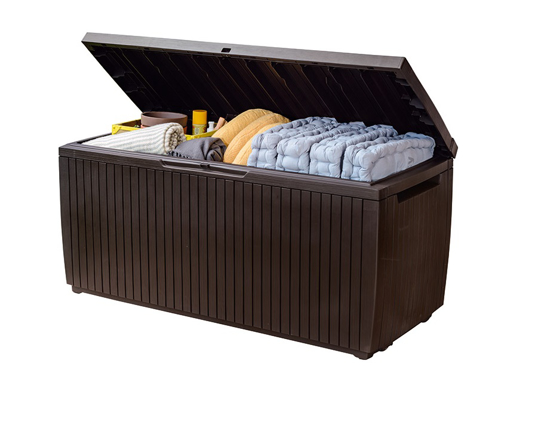 Picture of Keter Springwood Stogare Garden storage box 302L, brown 1720237
