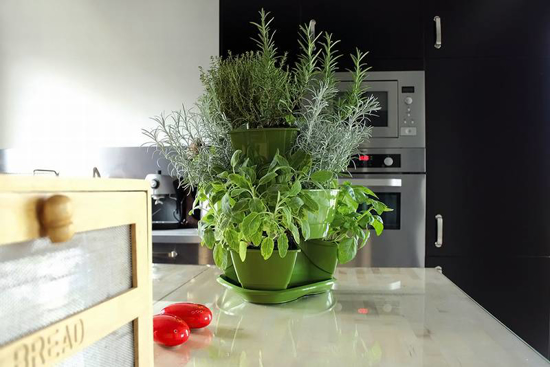 Picture of Flower pot for herbs cascade Coubi 3 floors