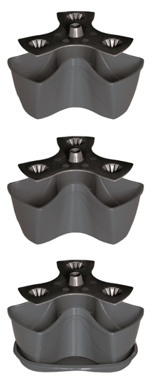 Picture of Flower pot for herbs cascade Coubi 3 floors