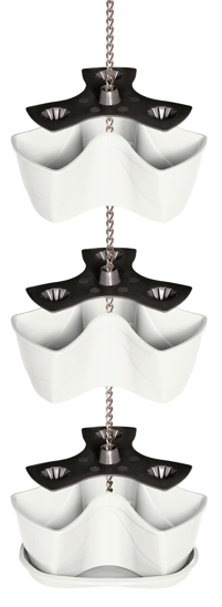 Picture of Flower pot for herbs cascade Coubi 3 floors hanging