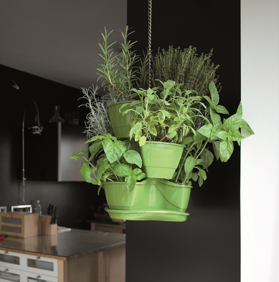 Picture of Flower pot for herbs cascade Coubi 3 floors hanging