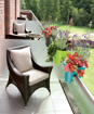 Picture of A flowerpot on the railing lofly railing 25 cm