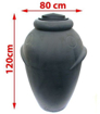 Picture of Barrel on rainwater Garden amphora gray