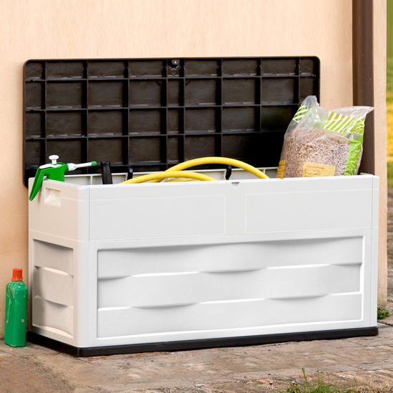 Picture of Garden storage box for pads and tools Ambi gray-black