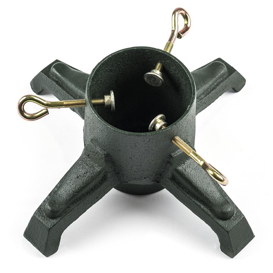Picture of ALDOTRADE Cast iron stand for Christmas tree Green
