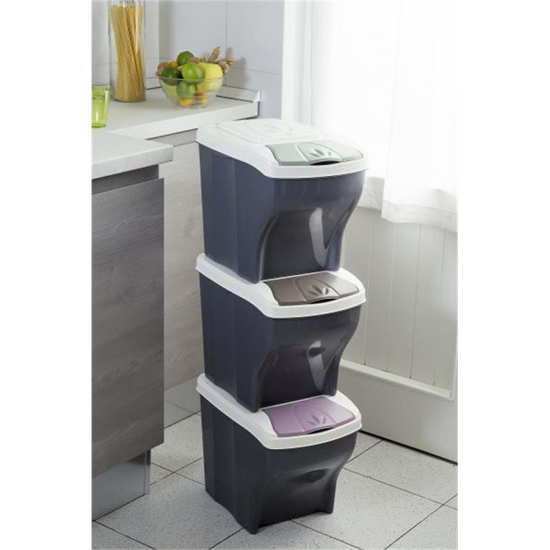 Picture of ALDOTRADE Basket for Sort Waste Poker Tris 3x20l