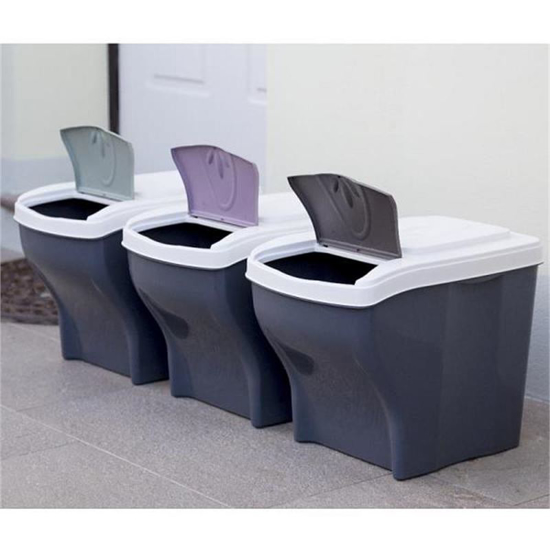 Picture of ALDOTRADE Basket for Sort Waste Poker Tris 3x20l