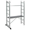 Picture of Aluminum scaffolding with a landing of 2x7