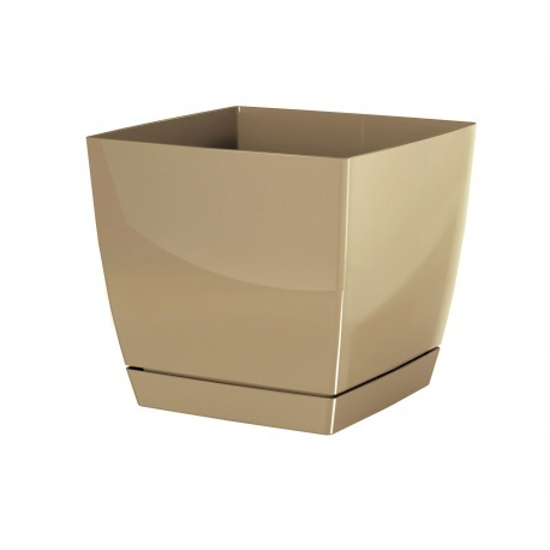 Picture of Flowerpot Coubi square with a bowl of 13.5 cm Coffee with milk