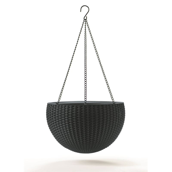 Picture of Keter hanging flower pot Sphere - brown