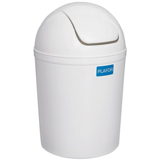 Picture of Waste basket swing top 5 l, white