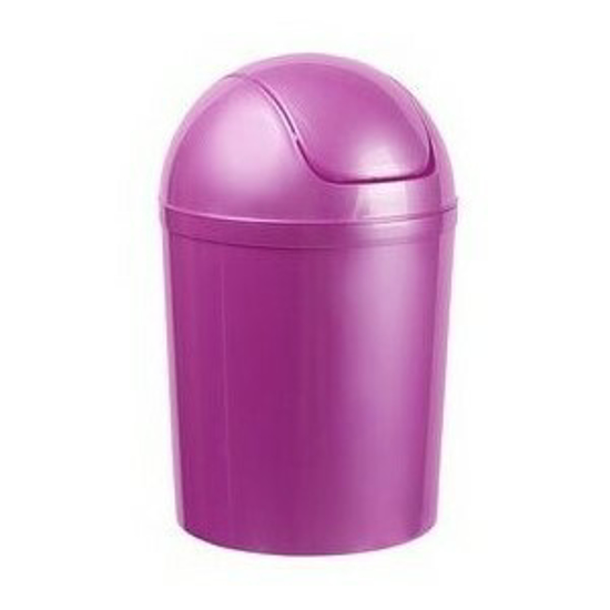 Picture of Waste basket swing top 5 l, purple