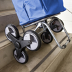 Picture of Shopping bag on Madrid wheels blue