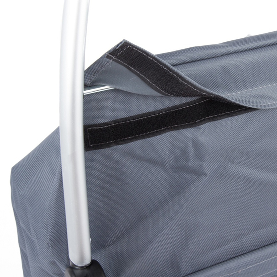 Picture of Shopping bag on Malaga gray wheels