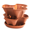 Picture of Floral cascade 2 part. terracotta