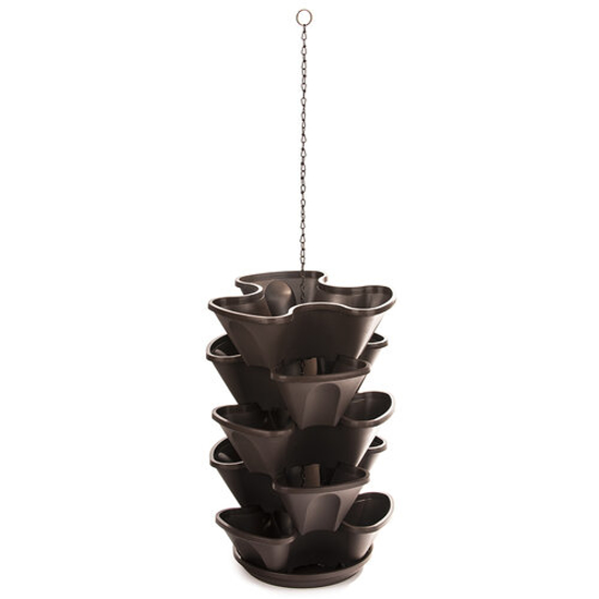 Picture of Floral cascade 5 part. Brown