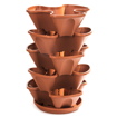 Picture of Floral cascade 5 part. terracotta