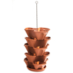 Picture of Floral cascade 5 part. terracotta