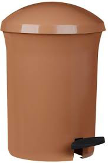 Obrázek z Pedálový odpadkový koš Dust Bin 8,1 l, hnědá 