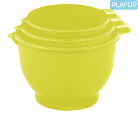 Picture of A bowl of whipping 3 pieces of plastic