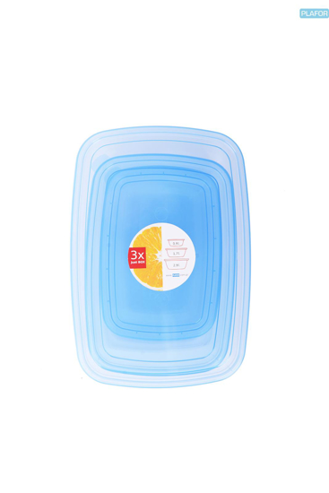 Picture of Food on food 3 pcs plastic 0.9/1.7/2.9l