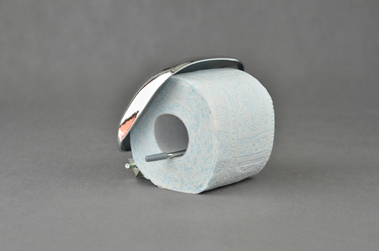 Picture of Chrome toilet holder with flap