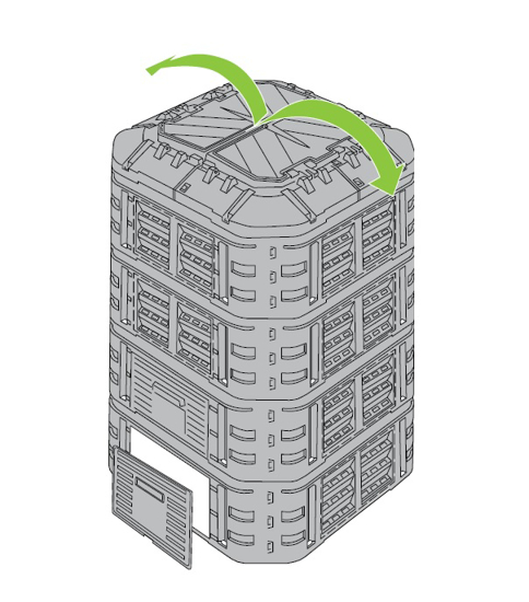 Picture of Aldotrade Garden composter Multi 1120l